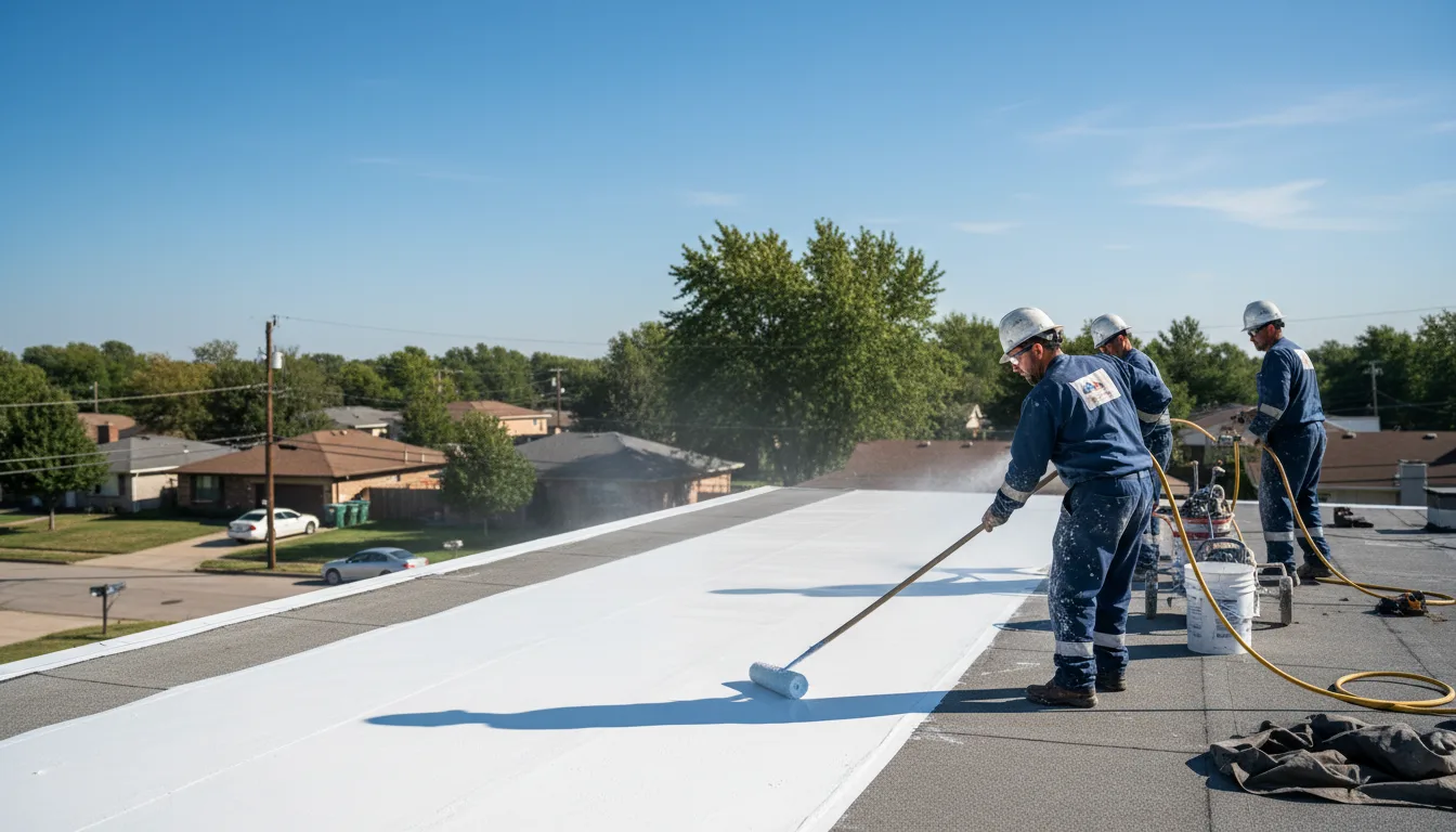 Commercial roof coating in Elkhorn, WV near me